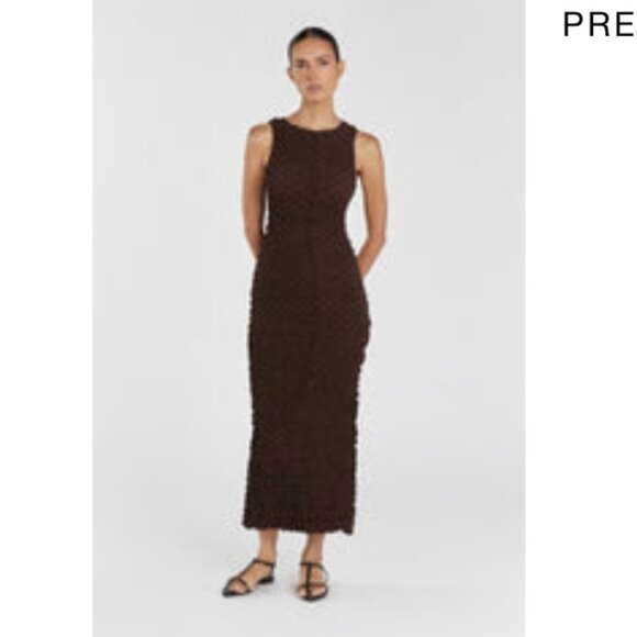 DISSH Australia Presley Choc Crew Neck Midi | Size Small - Picture 1 of 7